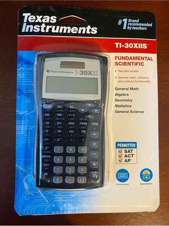 Texas Instruments Other - Texas Instruments TI-30XIIS Scientific Calculator Packaging White Black